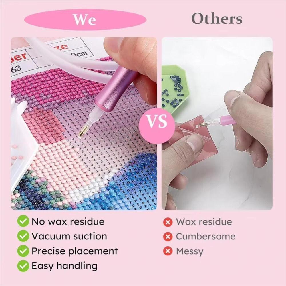 Инструмент для рукоделия своими руками Электрический алмазный всасывающий инструмент Всасывающая насадка Инструмент для сверления для 5D Алмазной живописи