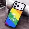 LOVE IS LOVE LGBT GAY PRIDE soft Phone Case for iPhone 17 16 15 Pro Max Air 14 13 12 11 Plus Shockproof Capa Cover