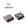 16-Pin USB-C Female Socket SMD with Flange, PD Fast Charging, 5A High Current Connector