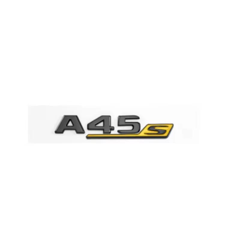 3D ABS красный и черный S-логотип A35S A45S буквенная эмблема наклейка подходит для Mercedes-Benz A45S AMG W176 W177 автомобильные аксессуары.