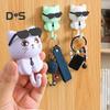 1 Pair Home Hook Organizer Cartoon Cat Style DIY Round Hook Waterproof Moisture-Proof Kitchen Hanger