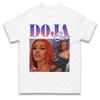 Коллаж Doja Cat Графическая футболка Унисекс Унисекс Ретро Рэпер Певец Фан Повседневная Хлопковые Топы с Коротким Рукавом
