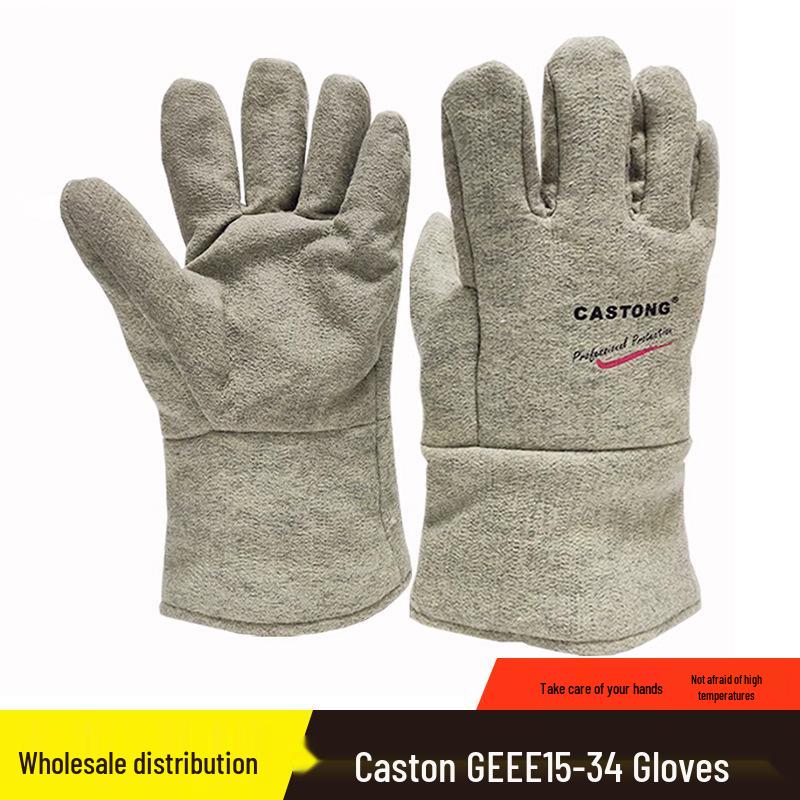 Термостойкие перчатки Caston GEEE15-34, Огнестойкие, 500°F, Противоожоговые прихватки для выпечки