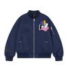 Mens Oversized Retro Baseball Jacket With Embroidered Letters Warm Thickened Cotton-Padded Outerwear Fall Winter