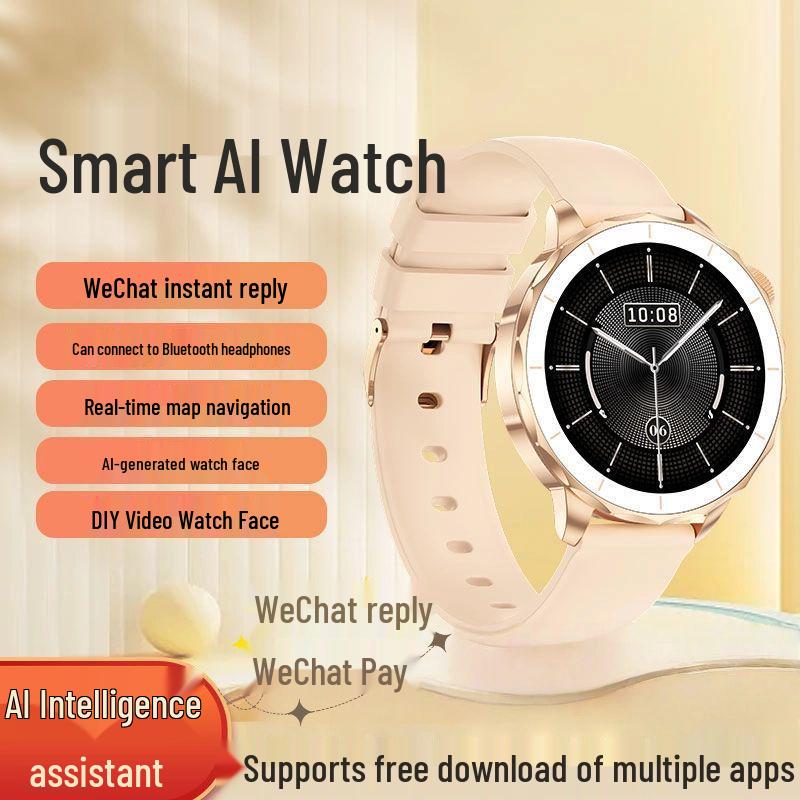 2025 Trendy Women's Smartwatch: Long Battery, Offline Payment, Alarm, Pedometer, Phone Compatibility.