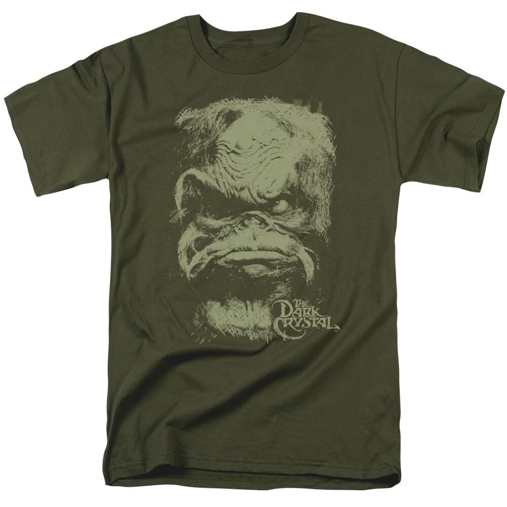 The Dark Crystal Aughra T Shirt Mens Licensed 80s Classic Movie Military Green