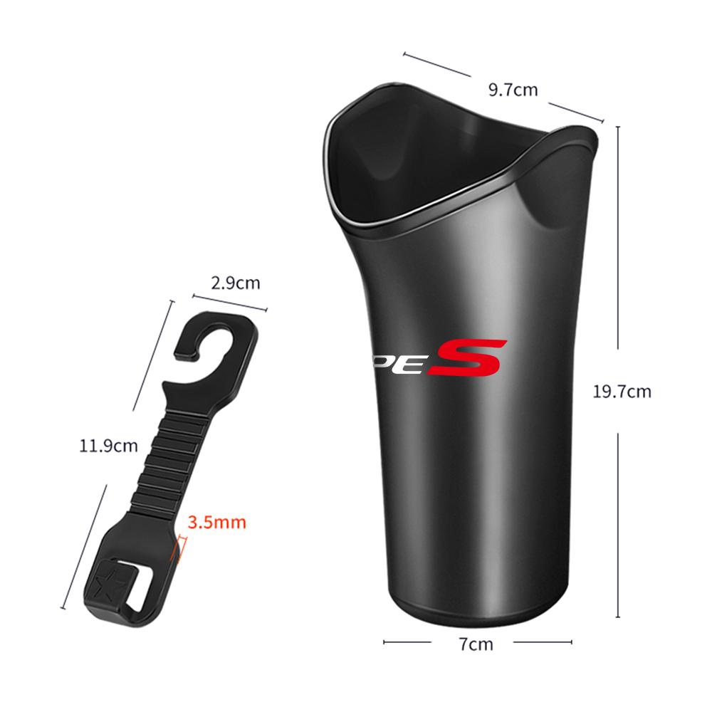 1PC Car Storage Box For Umbrella Organizer Hook Clip Waterproof Bucket Auto Hanging Bottles Holder For Honda Civic Mugen Accord RF6