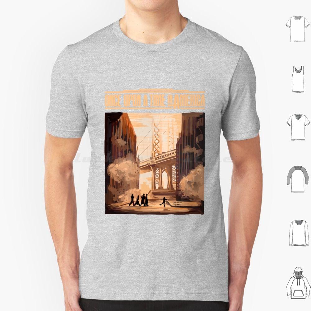 Once Upon A Time In America Illustration By Burro T Shirt Big Size 100 Cotton Once Upon A Time America Gangsters De Niro