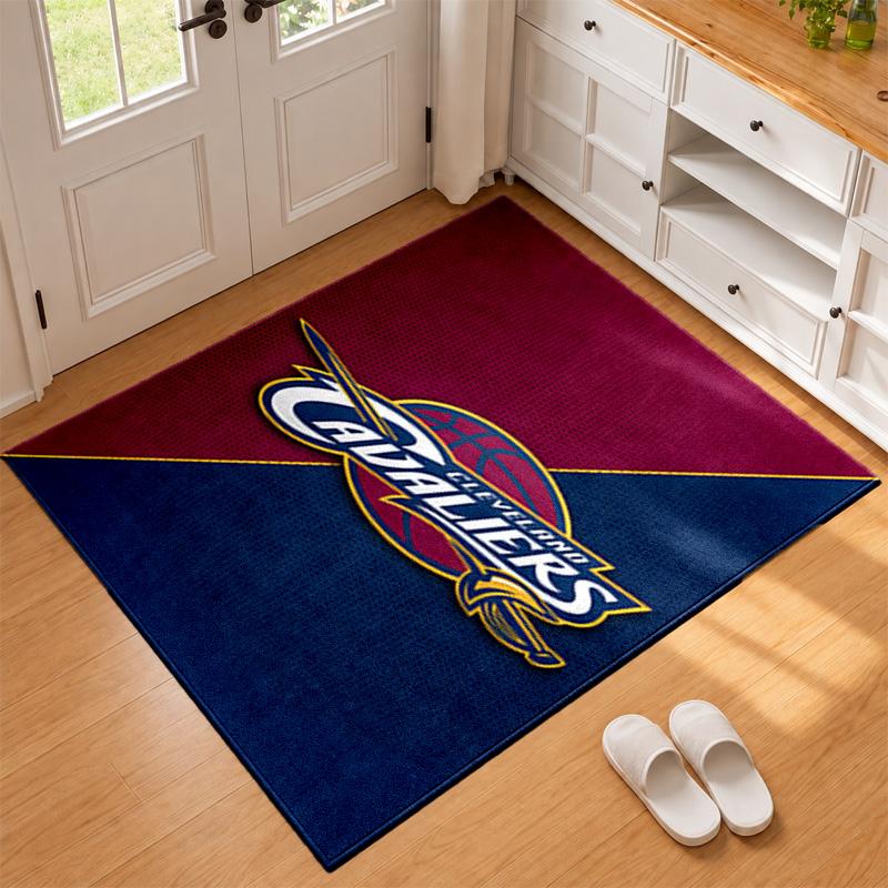 Cleveland Cavaliers Carpet Door Mat for Living Room or Bedroom Protective Mat Under Chair Office Decoration Christmas Gift Birthday Present