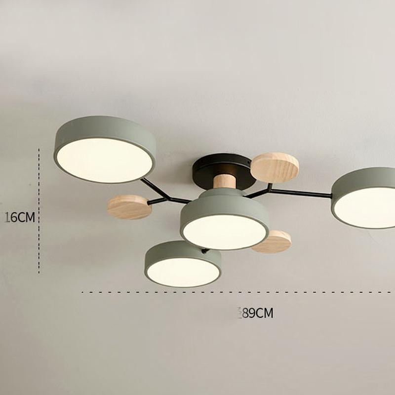 Скандинавская лампа для гостиной, потолочный светильник Macaron, современный минималистичный светильник для спальни