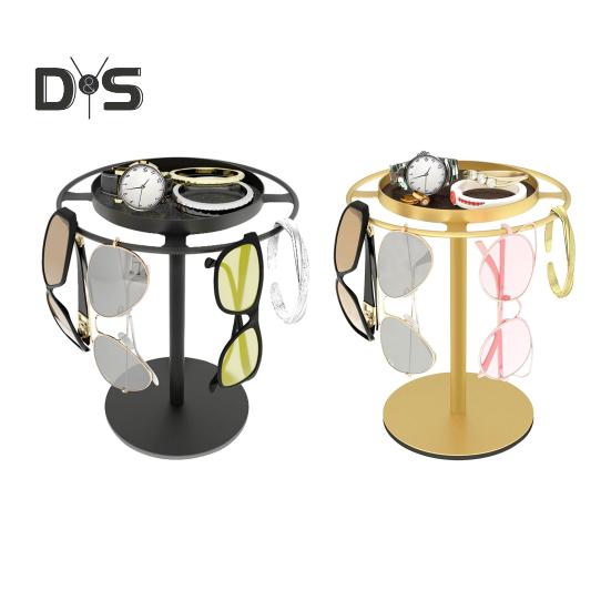 Вращающаяся на 360 градусов подставка для очков, органайзер для солнцезащитных очков, высокоустойчивая многоцелевая вращающаяся стойка для солнцезащитных очков