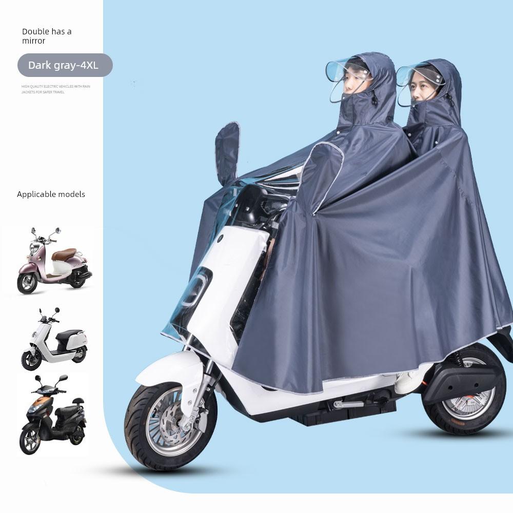 Poncho Battery Electric Motorcycle Raincoat Long Body Rainstorm Prevention Single Dedicated Riding Waterproof Thickened Extra Large