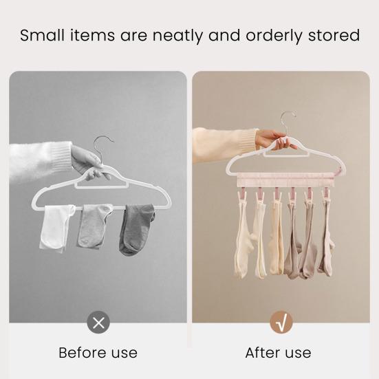 Дорожная вешалка Yousheng с 6 прищепками, высокая грузоподъемность, дизайн на липучке, портативная складная вешалка-прищепка, сушилка для полотенец