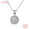 Lindon S925 из стерлингового серебра с муассанитом, роскошное индивидуальное ожерелье с подвеской, женское классическое ожерелье Tide Sugar, полное дикой цепочки на ключицы