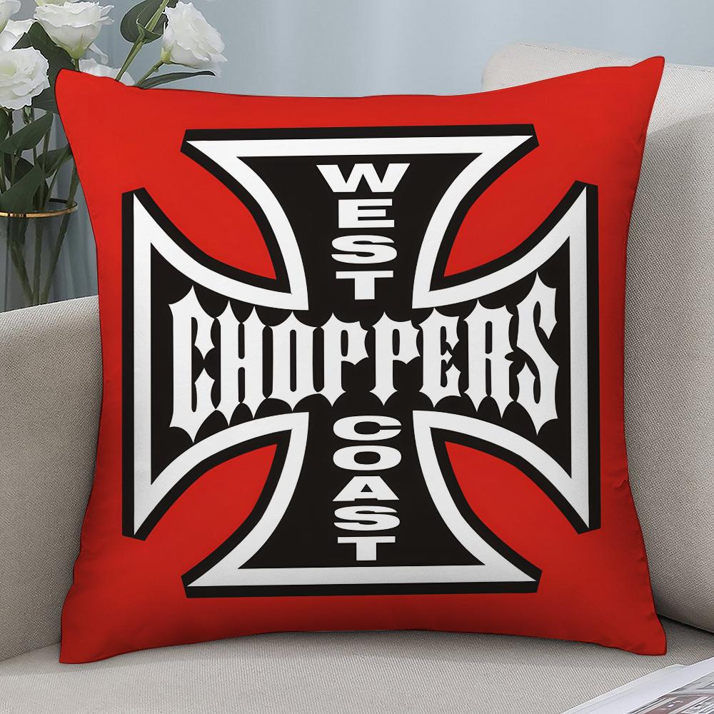 W-West Coast C-Choppers Наволочка Короткий Плюш Наволочки Диван Декоративный Подарок Дом Двусторонняя Печать Наволочка