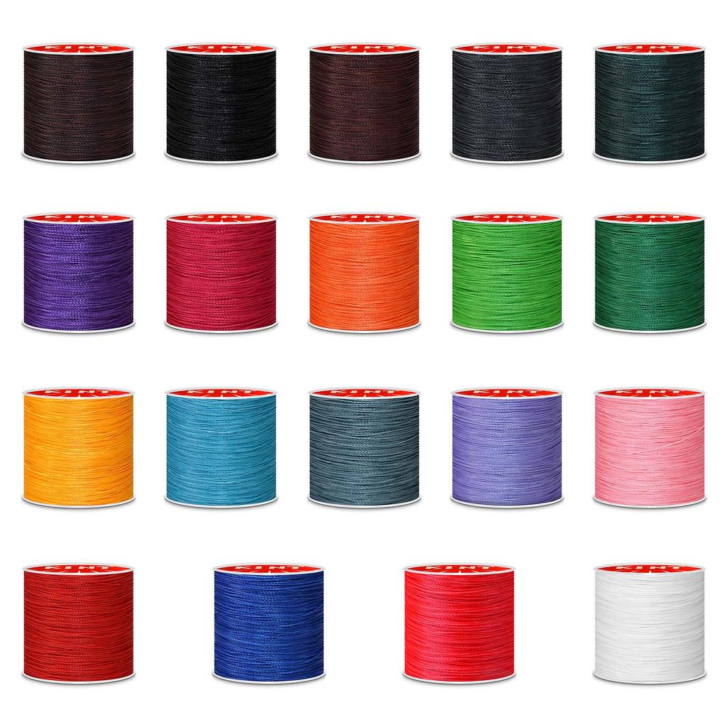Вощёный шнур для рукоделия Вощёная нить Вощёная полиэстеровая нить 0,45/0,5/0,6 мм Швейная нить Шнур для изготовления ювелирных изделий, браслетов