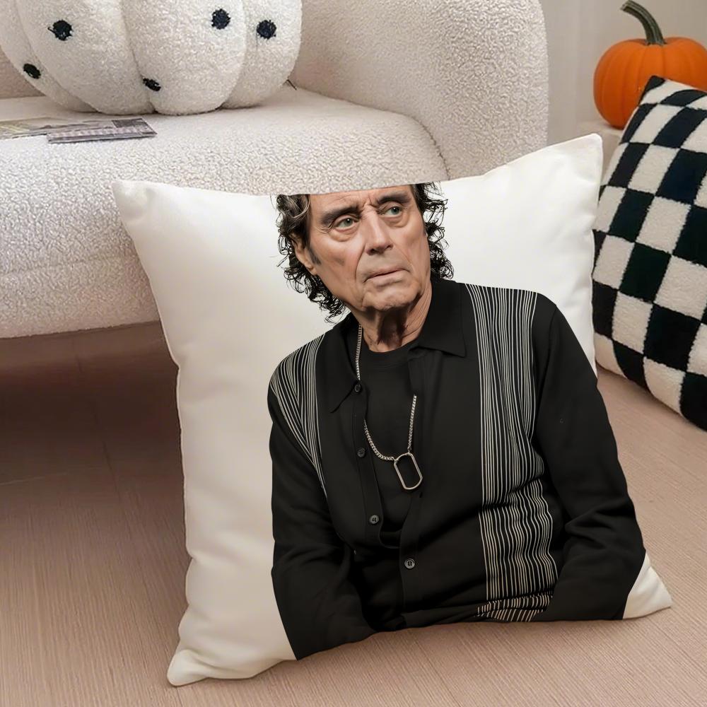 IIan McShane Pillow Movie Star Cushion Cover Throw Pillow Cover Hidden Button Durable Polyester Chair Cushion