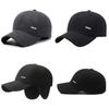 Color Baseball Solid Cap Winter Ear Protection Hat Outdoor Sun Gift Protection