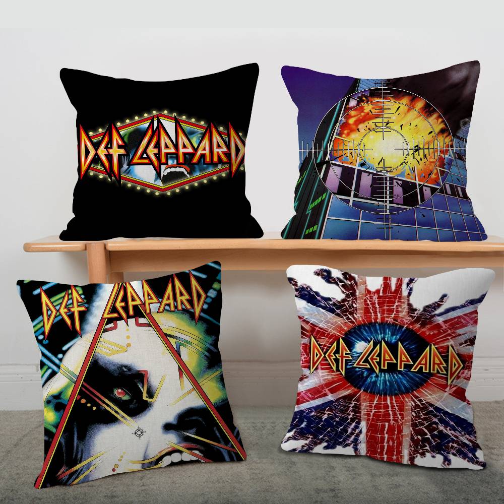 Classic Band Ddef LleppardS Maple Design Cushion Cover Happy Autumn Harvest Decor Holiday Decorati Pillow Cover