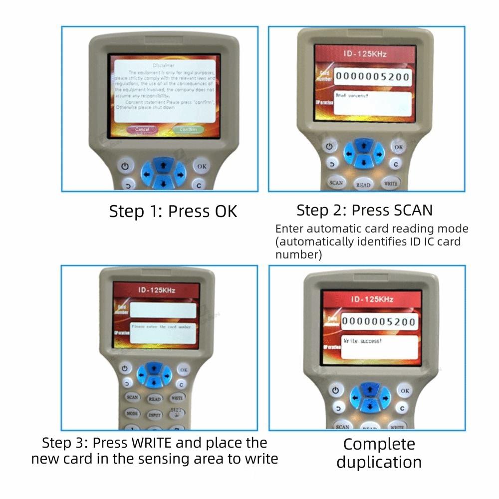 10 Frequency RFID NFC Duplicator USB Programmer NFC Card Copier Attendance Management