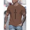 Футболка Summer Essential Crew Neck Tee - мягкая мужская повседневная футболка с коротким рукавом и принтом PEACE, свободный крой, дышащая классика
