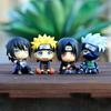 Naruto Anime Figure Uzumaki Naruto Kakashi Uchiha Sasuke Itachi Cute Toys Q Figurals Nendoroid Car Decoration Model Child Gift