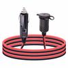 Leehitech 3M 12V/24V Автомобильный кабель-зарядка от прикуривателя, 16AWG Сигаретный