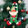 New fabric pointed hat elf doll door hanging curtains holding Christmas tree pendant decorations
