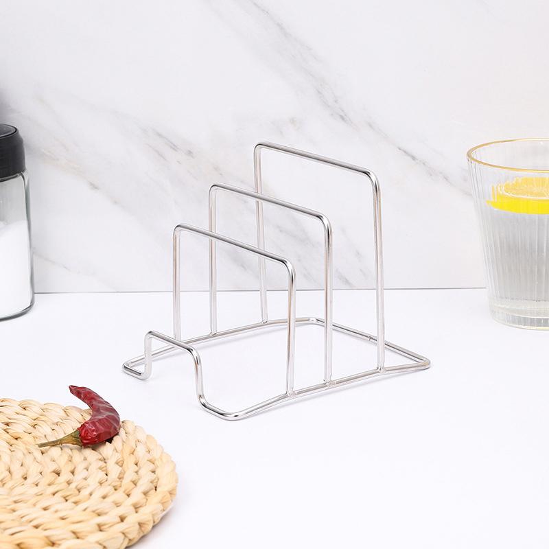 Rack Shelf Stand Multi Layer Space Saving Rustproof Cutting Board Practical Kitchen Organizer Pot Lid Holder Iron Art Home