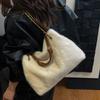Versatile High-end Plush Fashion Commuter Foreign Style Chain Single Shoulder Crossbody Women's Bag 2025 Autumn Portable Underarm Bag