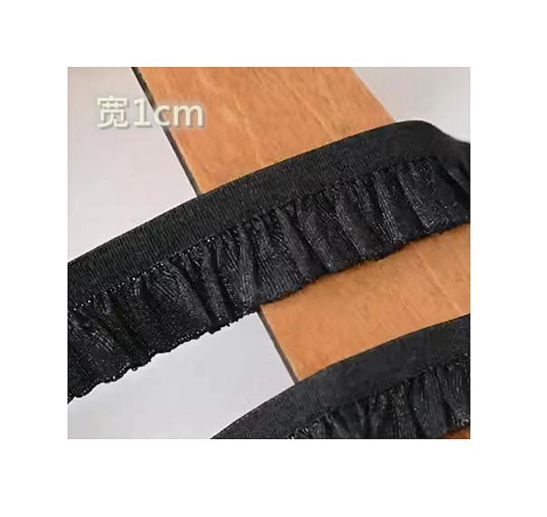 21 Color Stretchy Ealstic Ruffle Pleat Dance Shirt 1.5-2.5cm Wide Skirt Dress Edging Lace Trim Ribbon 10 Meters