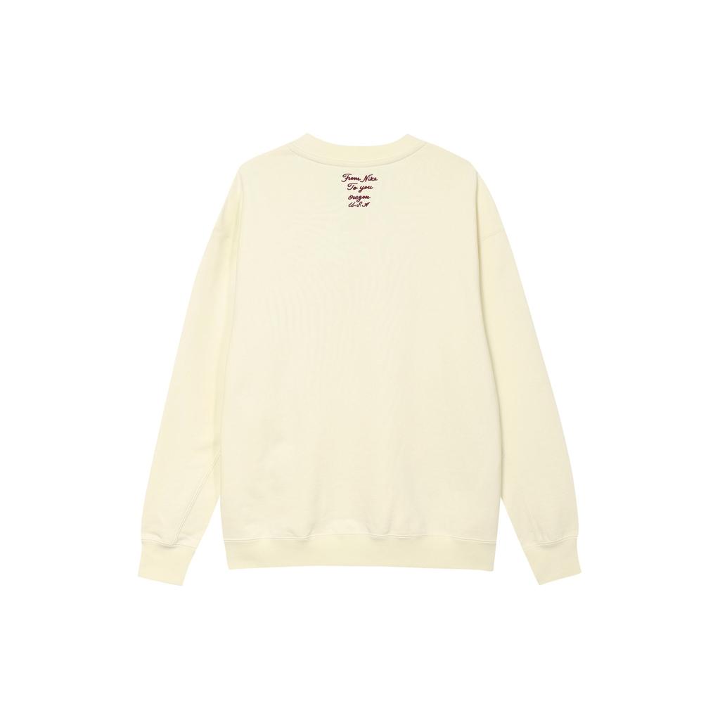 Nike Вязаный свитшот с буквенным логотипом, мужские топы, бежевый FV9513-113