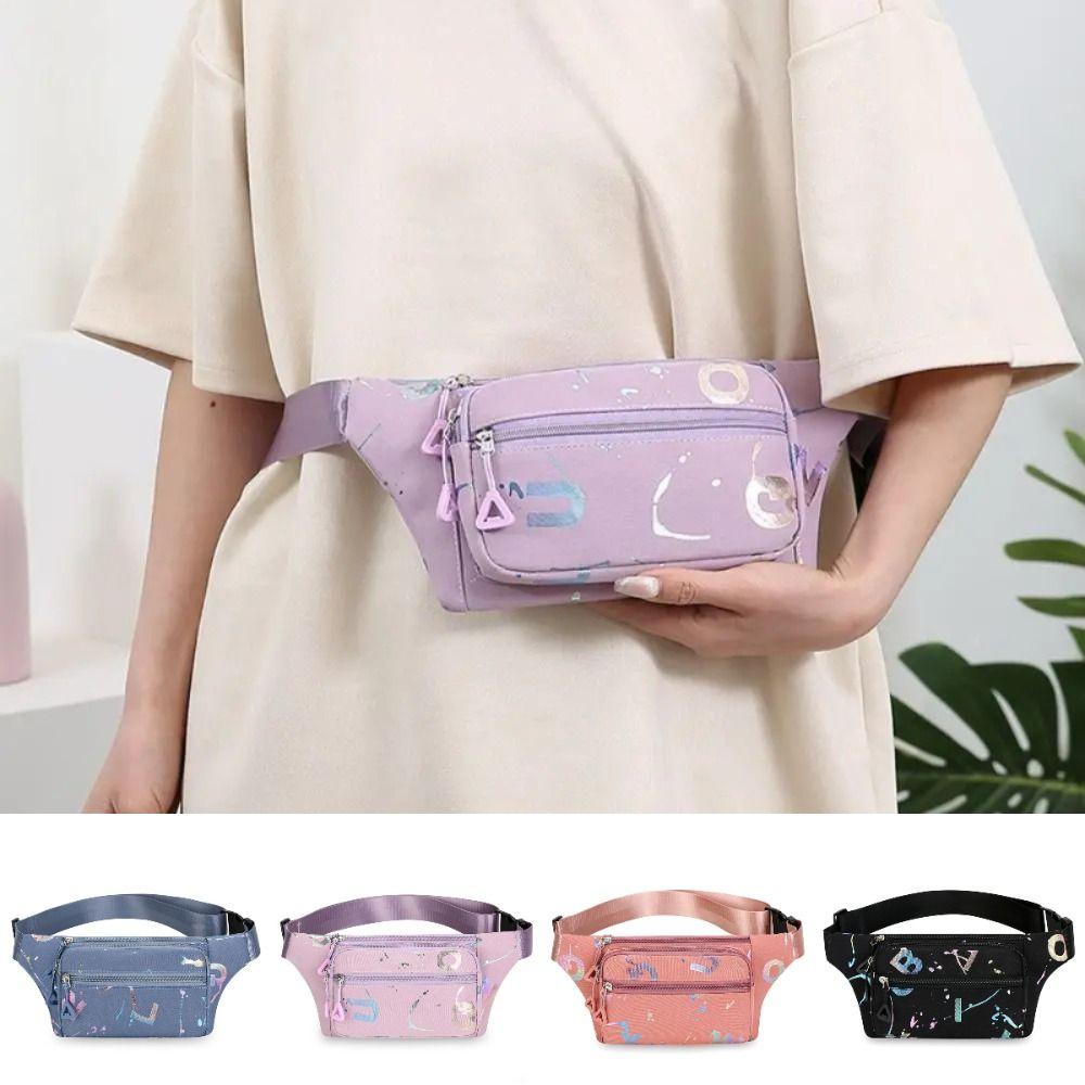 Large Capacity Women's Fanny Pack Waterproof Crossbody Chest Bag Multi-layer Crossbody Bag  Daily