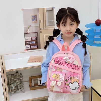 Школьный рюкзак для детей 2-5 лет, милый рюкзак с капибарой, легкий повседневный школьный рюкзак, партия