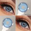 FUNSACHY 2pcs Natural Color Contact Lenses for Eyes Beauty Cosmetic High Quality Brown Contact Lens Eye Contacts Lenses Yearly