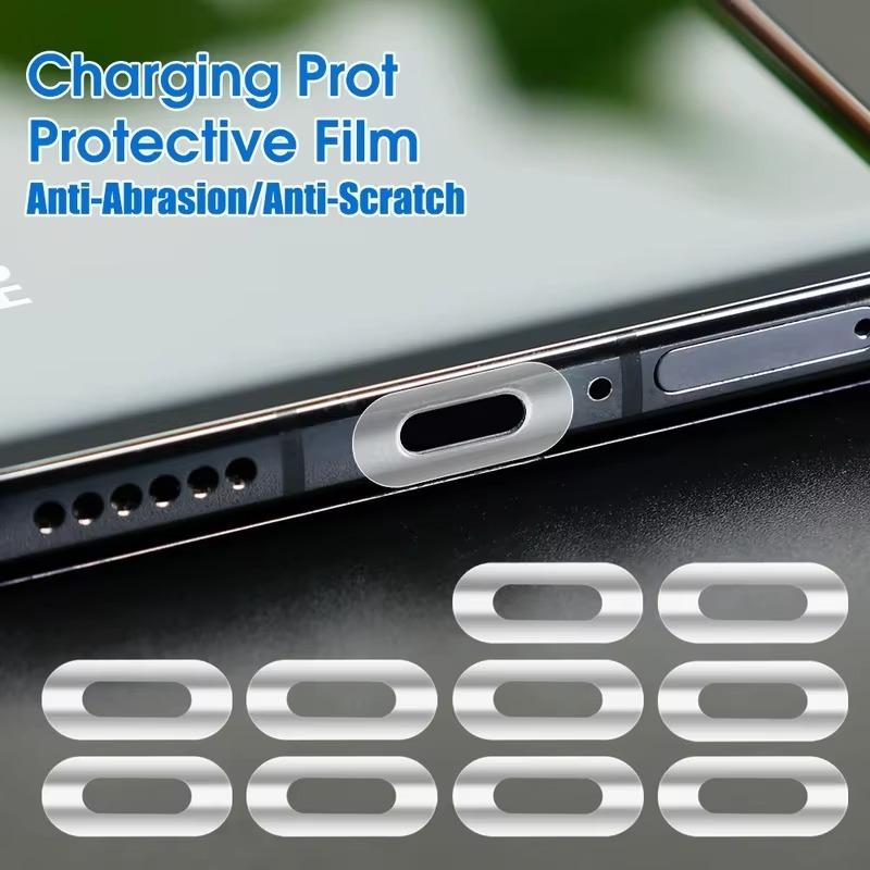 40/1 ШТ. Защитная пленка-наклейка на порт зарядки для IPhone 16 15 Pro Max 15Plus Samsung Универсальная сетка от пыли для динамика телефона