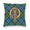Clan Colquhoun Crest Tartan Square Pillowcase Polyester Linen Velvet Creative Zip Decor Home Cushion Cover