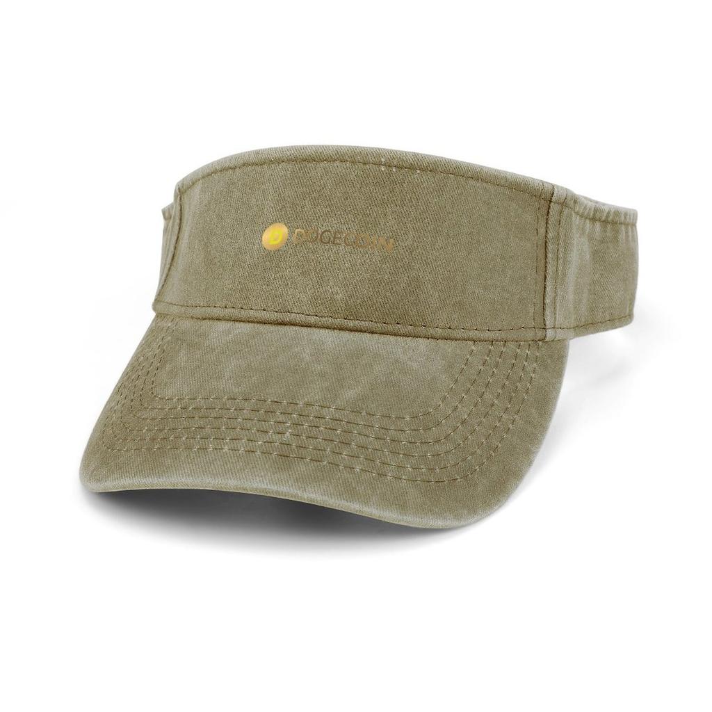 Криптовалюта Dogecoin, добытчик монет для собак, солнцезащитный козырек, дырявый верх, ковбойские шляпы унисекс, женские спортивные кепки для тенниса и гольфа, шляпа с открытым верхом на заказ