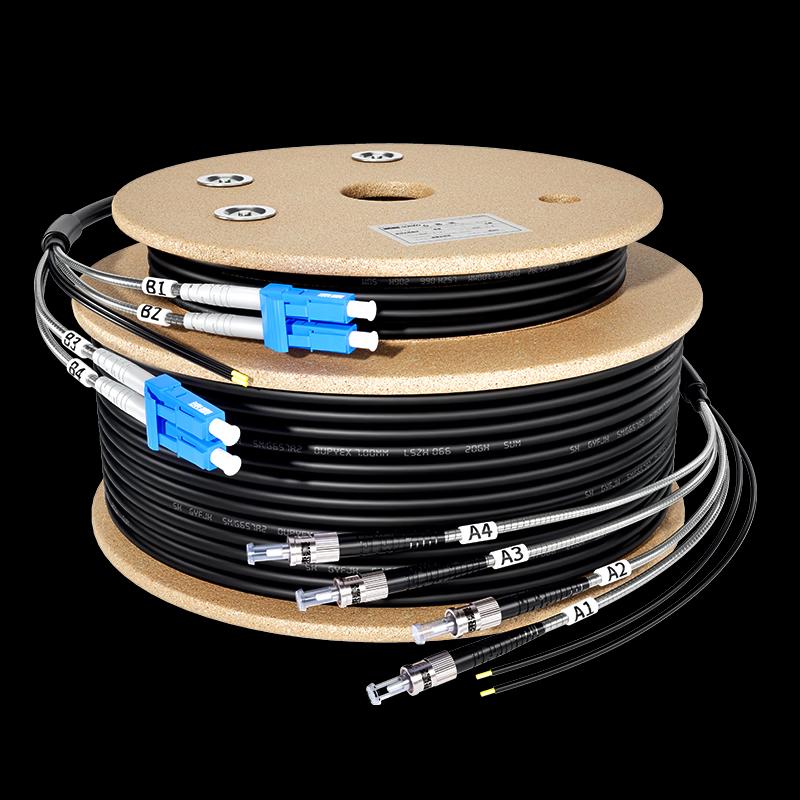 Outdoor Armored Single-Mode Fiber Optic Patch Cable