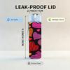 1PC Multi Color Heart Seamless Print 750ml Color Plastic Sports Water Bottle Leakproof Flip Straw Lid Suitable for Sports Office Home Use