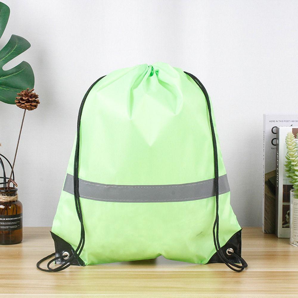 Waterproof Drawstring Gym Backpack 210D Polyester Fitness Handbag Outdoor