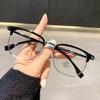 New business casual frame men's anti-blue light glasses metal glasses frame women's eyebrow glasses frame