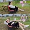 Portable Outdoor Folding Chair: Lightweight, Semi-Reclining for Office Naps, Camping, and Fishing