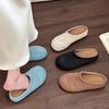 Summer New Straw-woven Slippers Women's Baotou Breathable Casual Flat-bottomed Fisherman Shoes Soft-soled Fashionable Half-slippers Women's Shoes