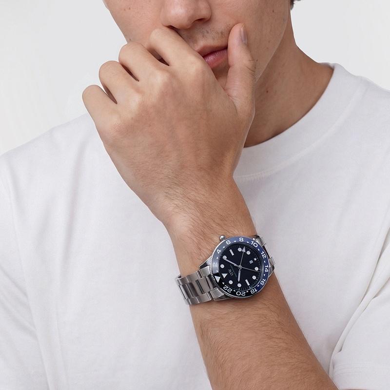 Daniel Wellington Watch quartz movement black dial men's watch blue and black bezel business classic DW00100921