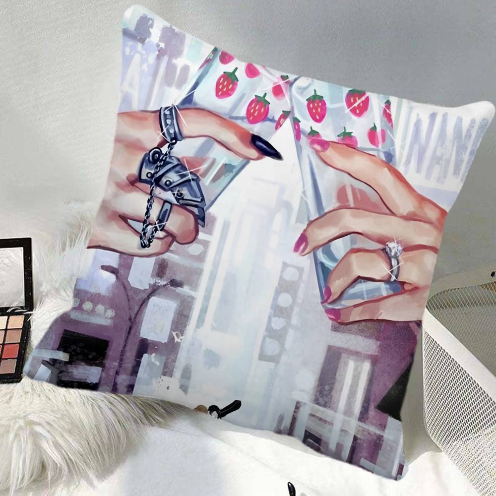 Anime NNANA Pillow Case Square Pillow Bedroom Sofa Leisure Comfort Cushion Car Home Decoration