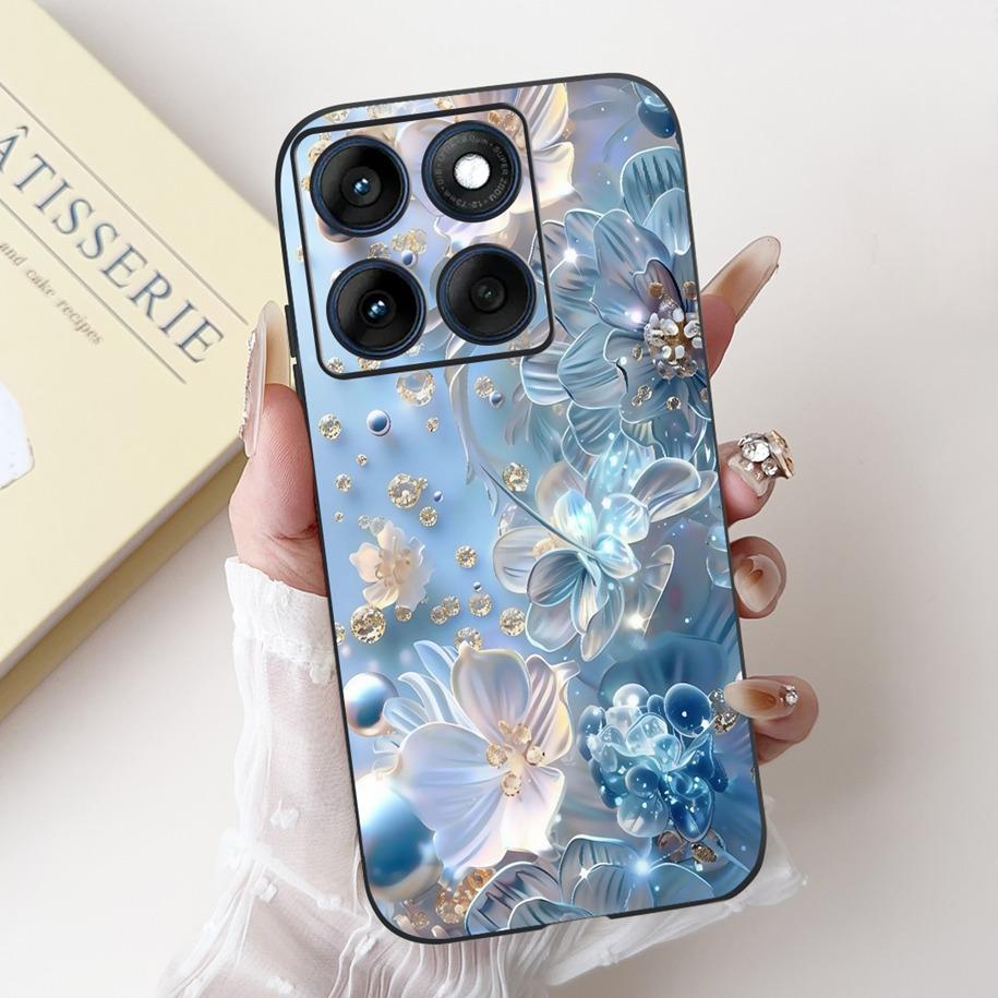 For Motorola Edge 60 Pro Case Moto Edge 60 Fusion Cover New Fashion Flower Soft Silicone Bumper For Moto Edge 60 60s Edge60 Capa