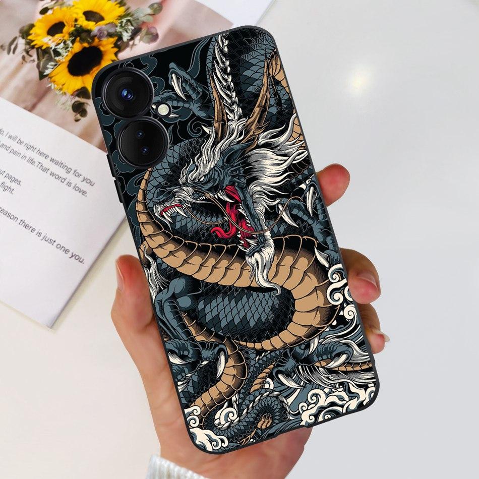 Для Tecno Spark 9 Pro KH7 KH7n Милый Мультяшный Чехол Для Телефона Для Tecno Spark 9Pro Черный Силиконовый Мягкий ТПУ Чехлы