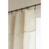 Lot de 2 voilages ajustables + 8 anneaux pince 140 x 270 cm effet bouclette "Elda" Le fil d'Ariane - 2x140x270 - Sable