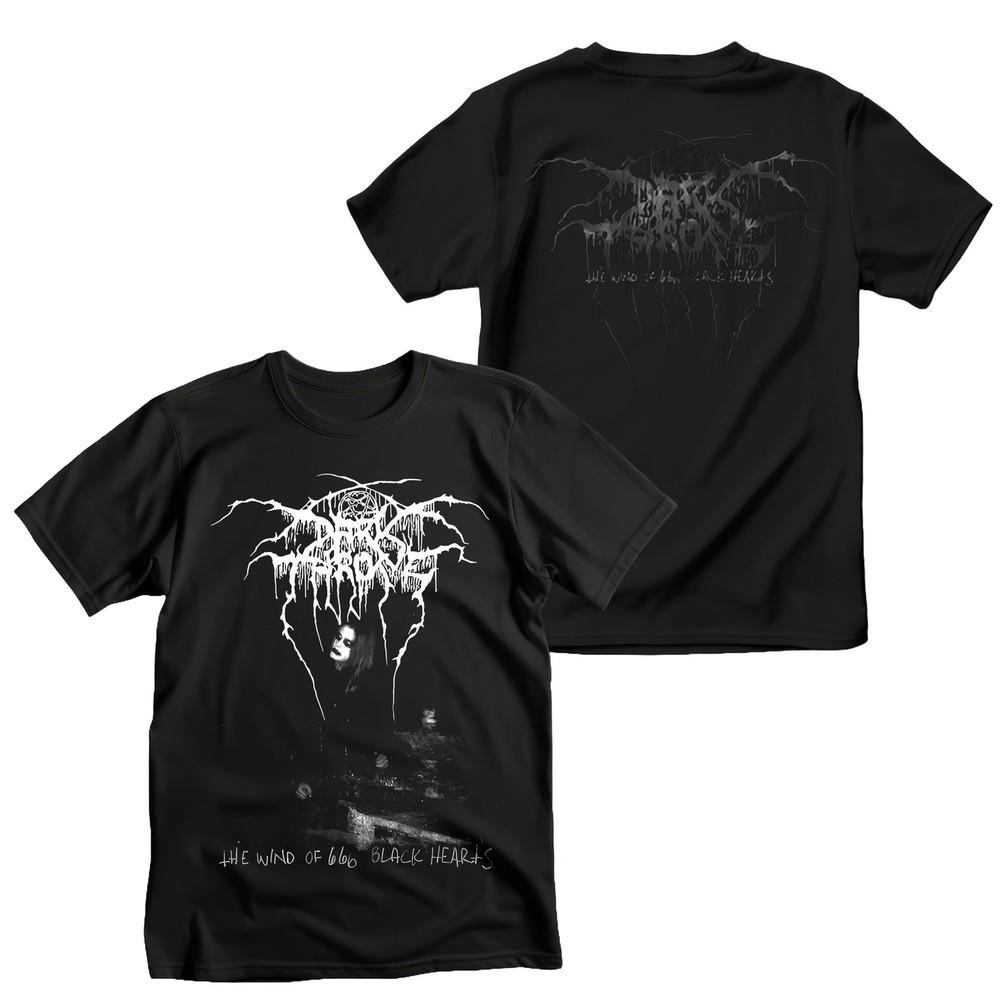 Оригинальная футболка Darkthrone The Winds of 666 Black Hearts S-2XL НОВАЯ Унисекс футболка